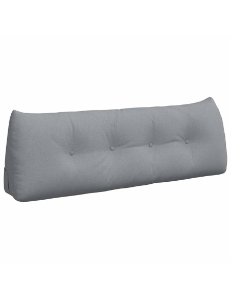 Cuscino per Schiena Grigio chiaro 140 x 24 x 50 cm Tessuto