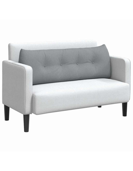 Cuscino per Schiena Grigio chiaro 140 x 24 x 50 cm Tessuto