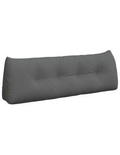 Cuscino per Schiena Grigio scuro 140 x 24 x 50 cm Tessuto 2