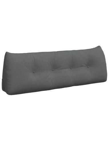 Cuscino per Schiena Grigio scuro 140 x 24 x 50 cm Tessuto