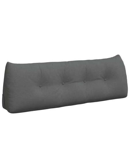 Cuscino per Schiena Grigio scuro 140 x 24 x 50 cm Tessuto
