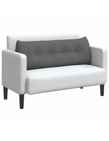 Cuscino per Schiena Grigio scuro 140 x 24 x 50 cm Tessuto