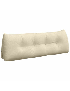 Cuscino per Schiena Crema 140 x 24 x 50 cm Tessuto 2