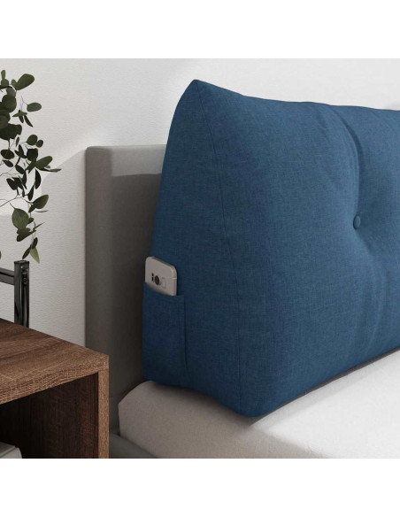Cuscino per Schiena Blu 140 x 24 x 50 cm Tessuto