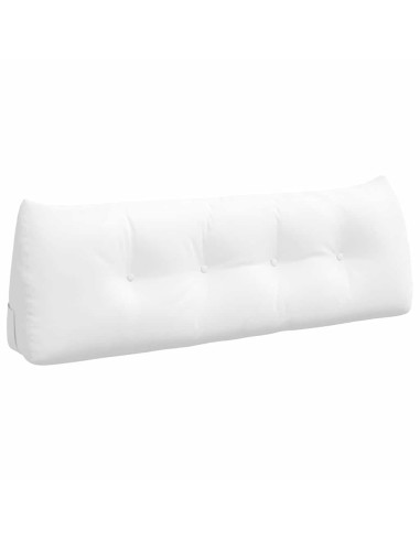 Cuscino per Schiena Bianco 140 x 24 x 50 cm Tessuto