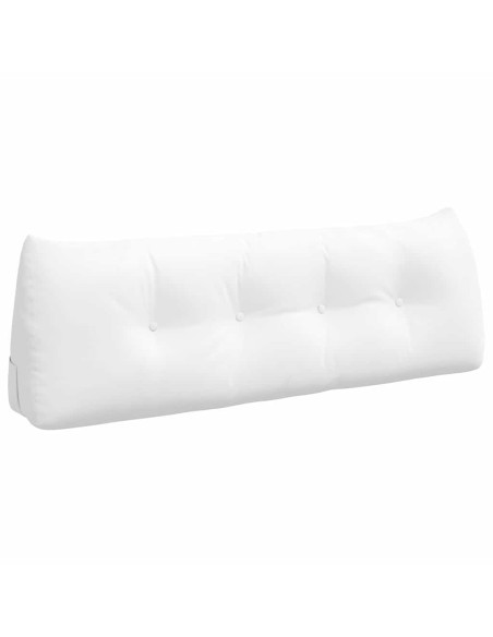 Cuscino per Schiena Bianco 140 x 24 x 50 cm Tessuto
