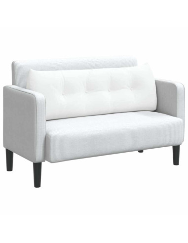 Cuscino per Schiena Bianco 140 x 24 x 50 cm Tessuto