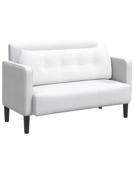 Cuscino per Schiena Bianco 140 x 24 x 50 cm Tessuto