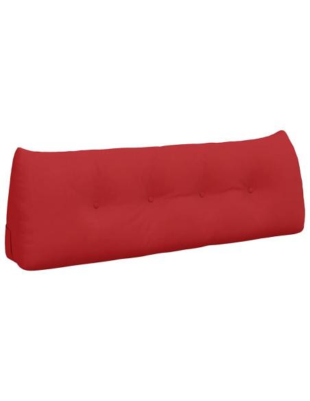 Cuscino per Schiena Rosso 140 x 24 x 50 cm Tessuto