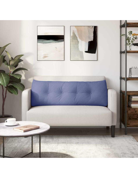 Cuscino per Schiena Blu jeans 140 x 24 x 50 cm Tessuto