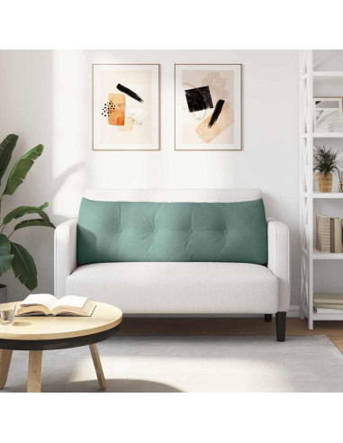 Cuscino per Schiena Verde Mare 140 x 24 x 50 cm Velluto