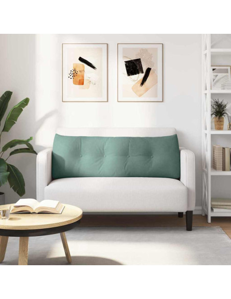 Cuscino per Schiena Verde Mare 140 x 24 x 50 cm Velluto