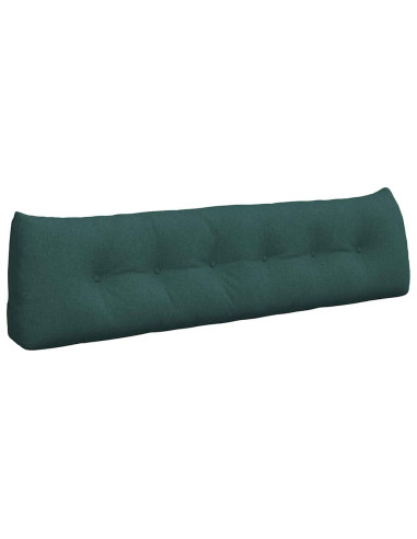 Cuscino per Schiena Verde Scuro 180 x 24 x 50 cm Tessuto