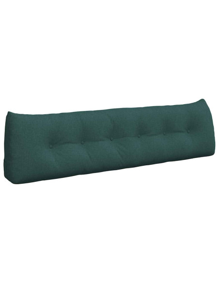 Cuscino per Schiena Verde Scuro 180 x 24 x 50 cm Tessuto