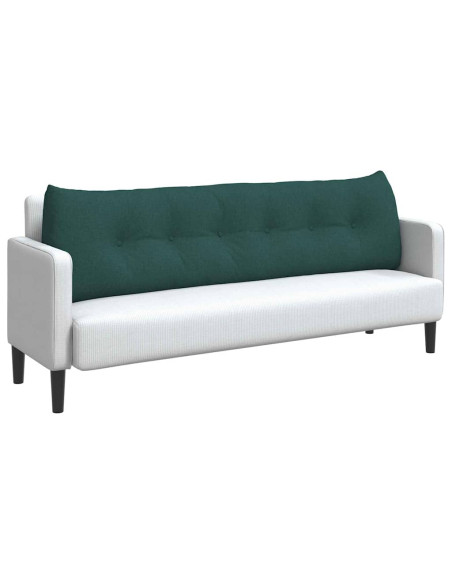 Cuscino per Schiena Verde Scuro 180 x 24 x 50 cm Tessuto