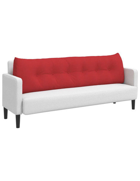 Cuscino per Schiena Rosso 180 x 24 x 50 cm Tessuto