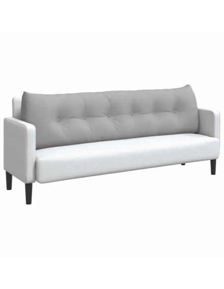 Cuscino per Schiena Grigio Nuvola 180 x 24 x 50 cm Tessuto