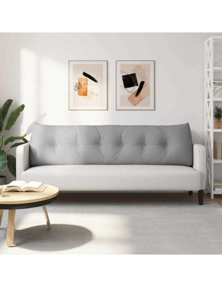 Cuscino per Schiena Grigio Nuvola 180 x 24 x 50 cm Tessuto