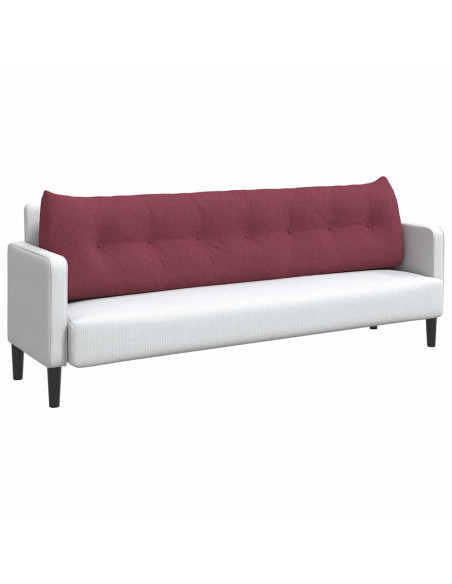 Cuscino per Schiena Rosso Vino 200 x 24 x 50 cm Tessuto