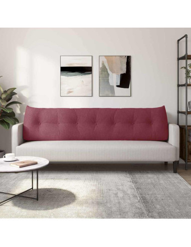 Cuscino per Schiena Rosso Vino 200 x 24 x 50 cm Tessuto