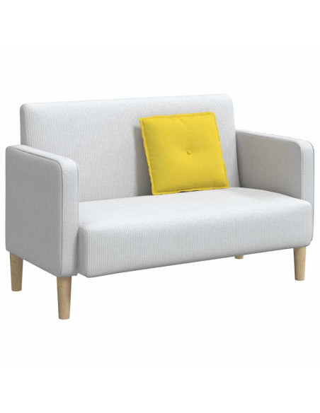 Cuscino per Schiena Giallo Chiaro 50 x 19 x 45 cm Tessuto