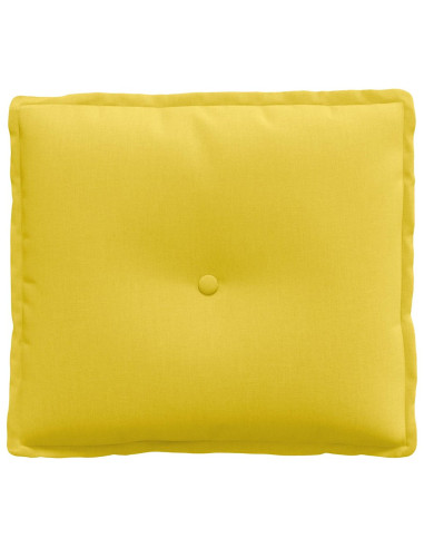 Cuscino per Schiena Giallo Chiaro 50 x 19 x 45 cm Tessuto