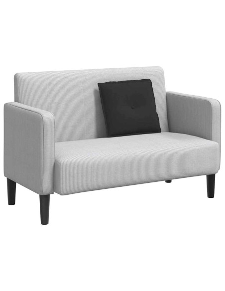 Cuscino per Schiena Nero 50 x 45 cm Tessuto in Microfibra