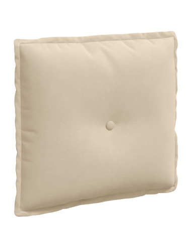Cuscino per Schiena Crema 50 x 45 cm Tessuto in Microfibra