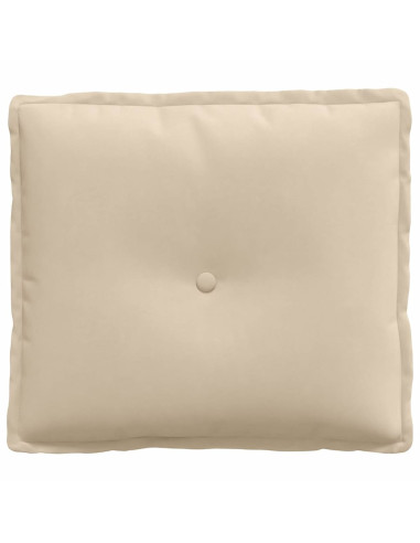 Cuscino per Schiena Crema 50 x 45 cm Tessuto in Microfibra
