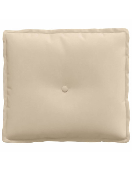 Cuscino per Schiena Crema 50 x 45 cm Tessuto in Microfibra