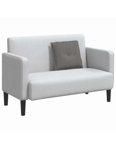 Cuscino per Schiena Grigio chiaro 50 x 45 cm Tessuto in Cords