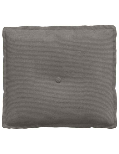 Cuscino per Schiena Grigio chiaro 50 x 45 cm Tessuto in Cords