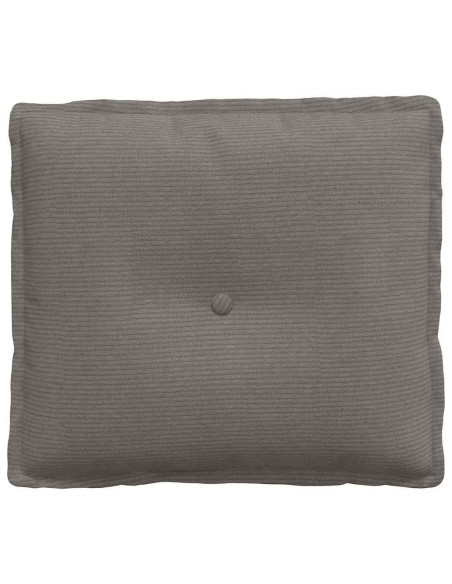 Cuscino per Schiena Grigio chiaro 50 x 45 cm Tessuto in Cords