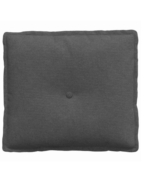 Cuscino per Schiena Grigio scuro 50 x 45 cm Tessuto in Cords