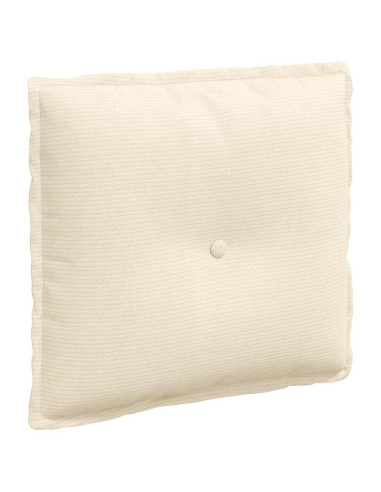 Cuscino per Schiena Crema 50 x 45 cm Tessuto in Cords