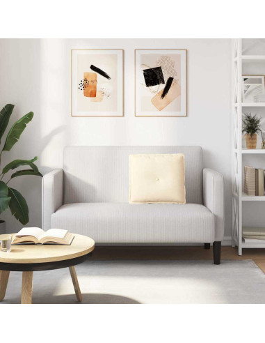 Cuscino per Schiena Crema 50 x 45 cm Tessuto in Cords