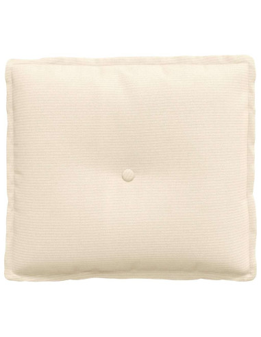 Cuscino per Schiena Crema 50 x 45 cm Tessuto in Cords
