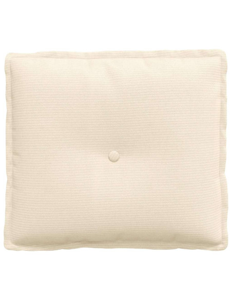 Cuscino per Schiena Crema 50 x 45 cm Tessuto in Cords