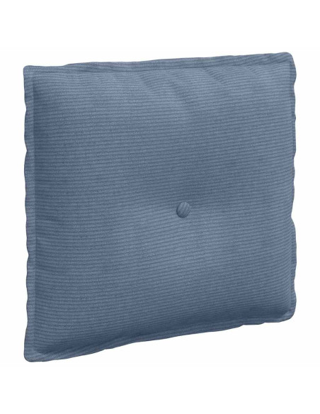 Cuscino per Schiena Blu 50 x 45 cm Tessuto in Cords