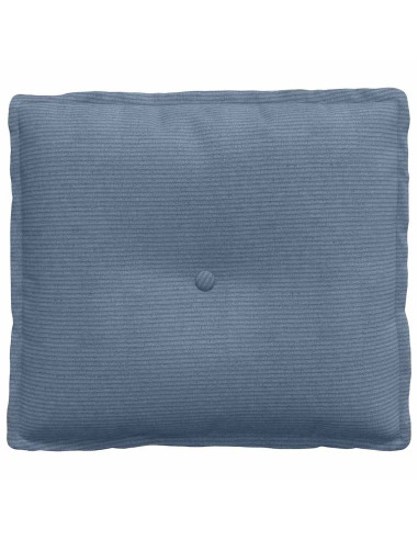 Cuscino per Schiena Blu 50 x 45 cm Tessuto in Cords
