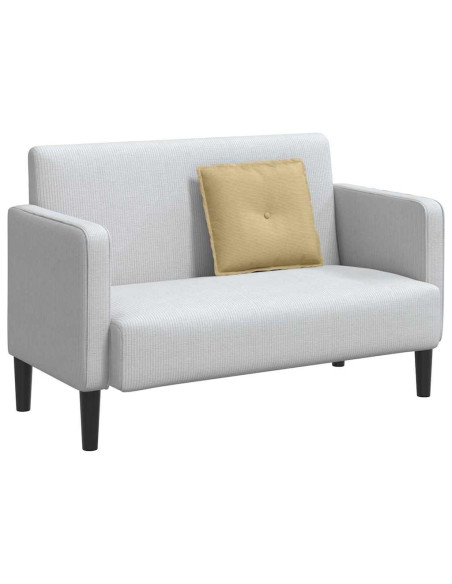 Cuscino per Schiena Grigio Verde 50 x 45 cm Tessuto in Cords