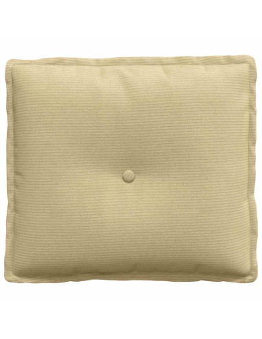 Cuscino per Schiena Grigio Verde 50 x 45 cm Tessuto in Cords