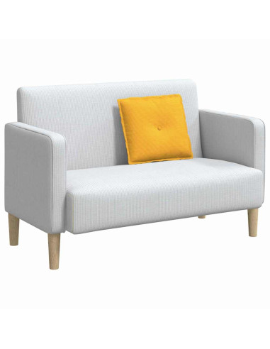 Cuscino per Schiena Giallo Chiaro 50 x 45 cm Tessuto in Cords