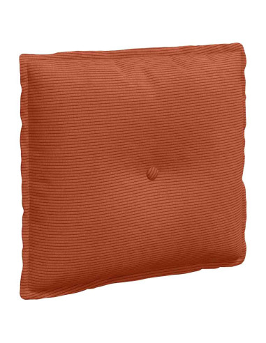 Cuscino per Schiena Rosso Arancio 50 x 45 cm Tessuto in Cords