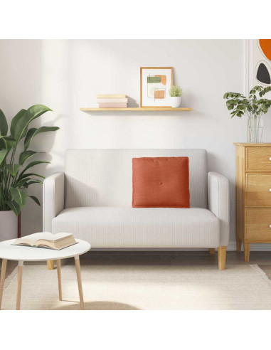 Cuscino per Schiena Rosso Arancio 50 x 45 cm Tessuto in Cords