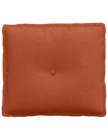 Cuscino per Schiena Rosso Arancio 50 x 45 cm Tessuto in Cords