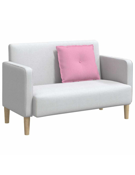 Cuscino per Schiena Rosa 60 x 19 x 50 cm Tessuto