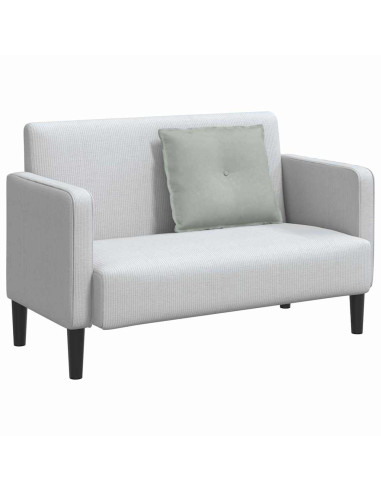 Cuscino per Schiena Grigio chiaro 60 x 50 cm Tessuto in Cords