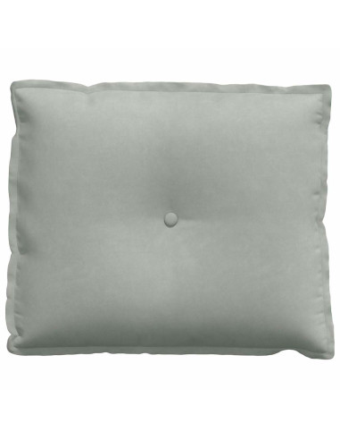 Cuscino per Schiena Grigio chiaro 60 x 50 cm Tessuto in Cords