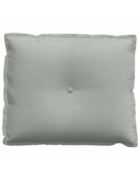 Cuscino per Schiena Grigio chiaro 60 x 50 cm Tessuto in Cords